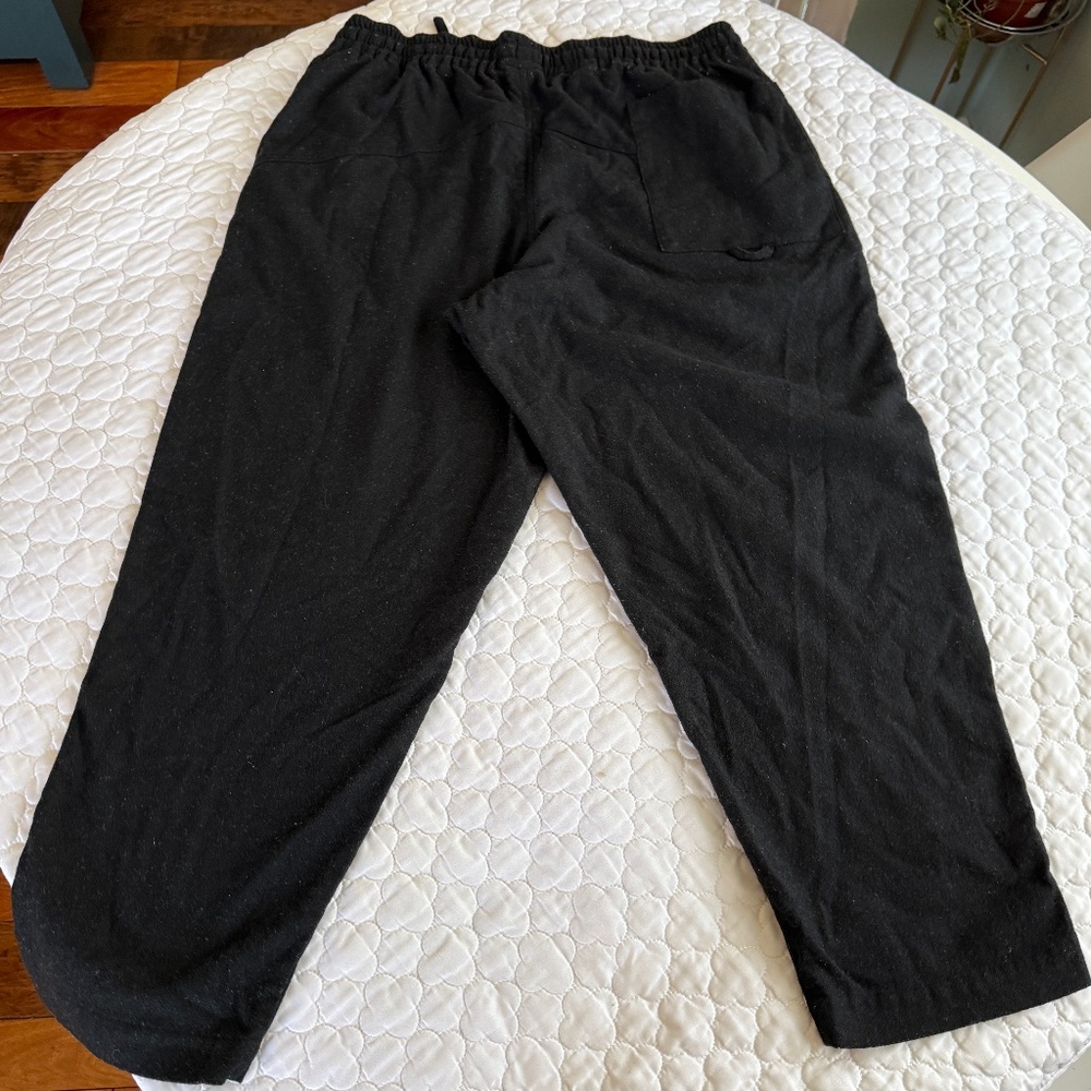 YMC Wool Blend Drawstring Pants Black Size XL - Picture 2 of 6